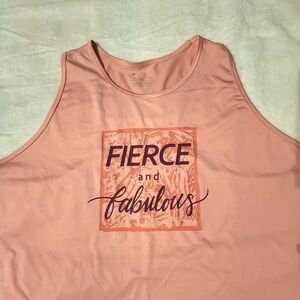 Pink Graphic Tank Top